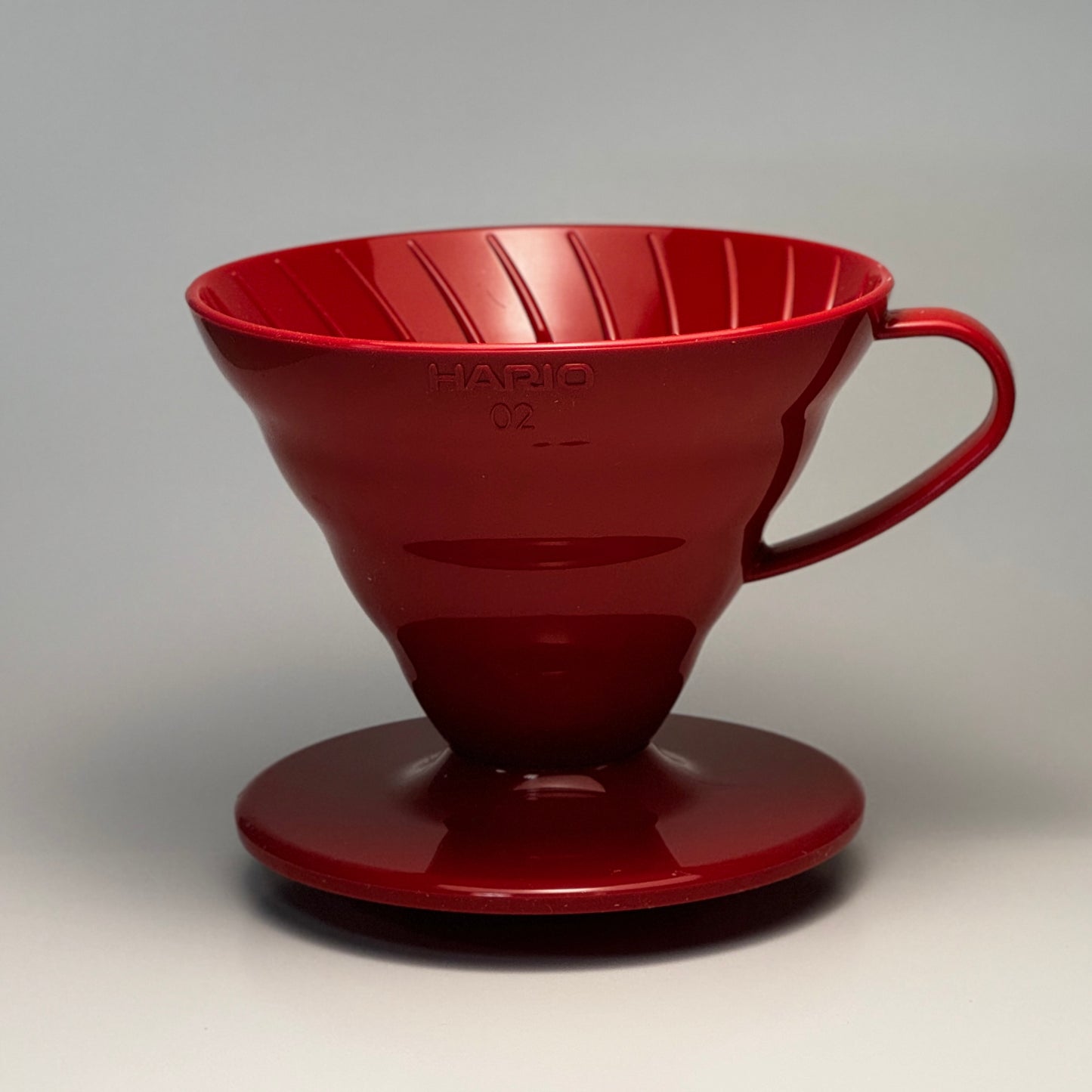 Hario V60 02 Plastic Coffee Dripper (2 cups) - Red