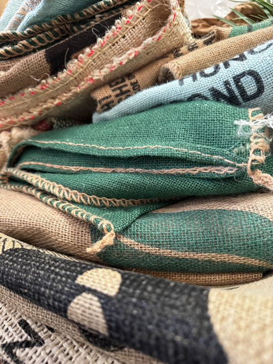 Used coffee sacks